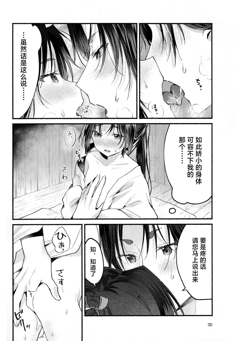 (C105) [Rock Salt (Ganen)] Utakata no Yume no Gotoku (Nige Jouzu no Wakagimi) [Chinese] [逃亡者×真不可视汉化组] - Page 30