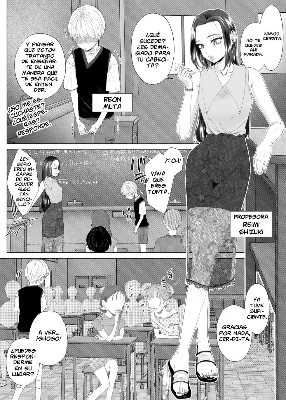 [ASK, (Serakichi.)] Entrenando a una Horrible Profesora usando una Aplicación de Hipnosis hasta Convertirla en una Esclava - Page 4