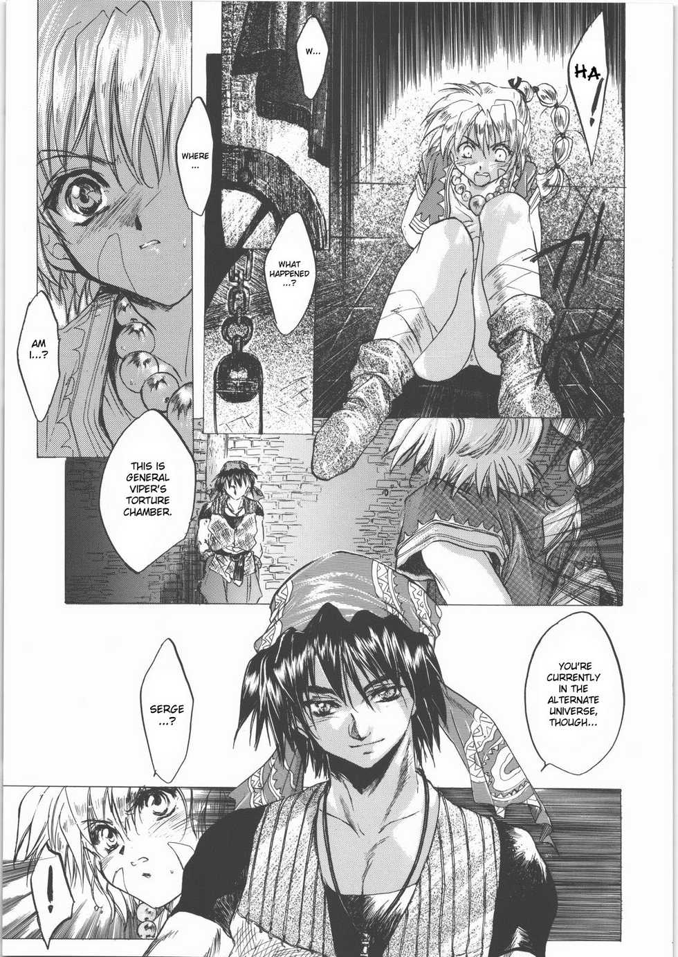 (CR27) [Toko-ya (Kitoen)] Izuko Nari to, Konoyo no Soto e - Any Where Out of The World (Chrono Cross) [English] [desudesu] - Page 6