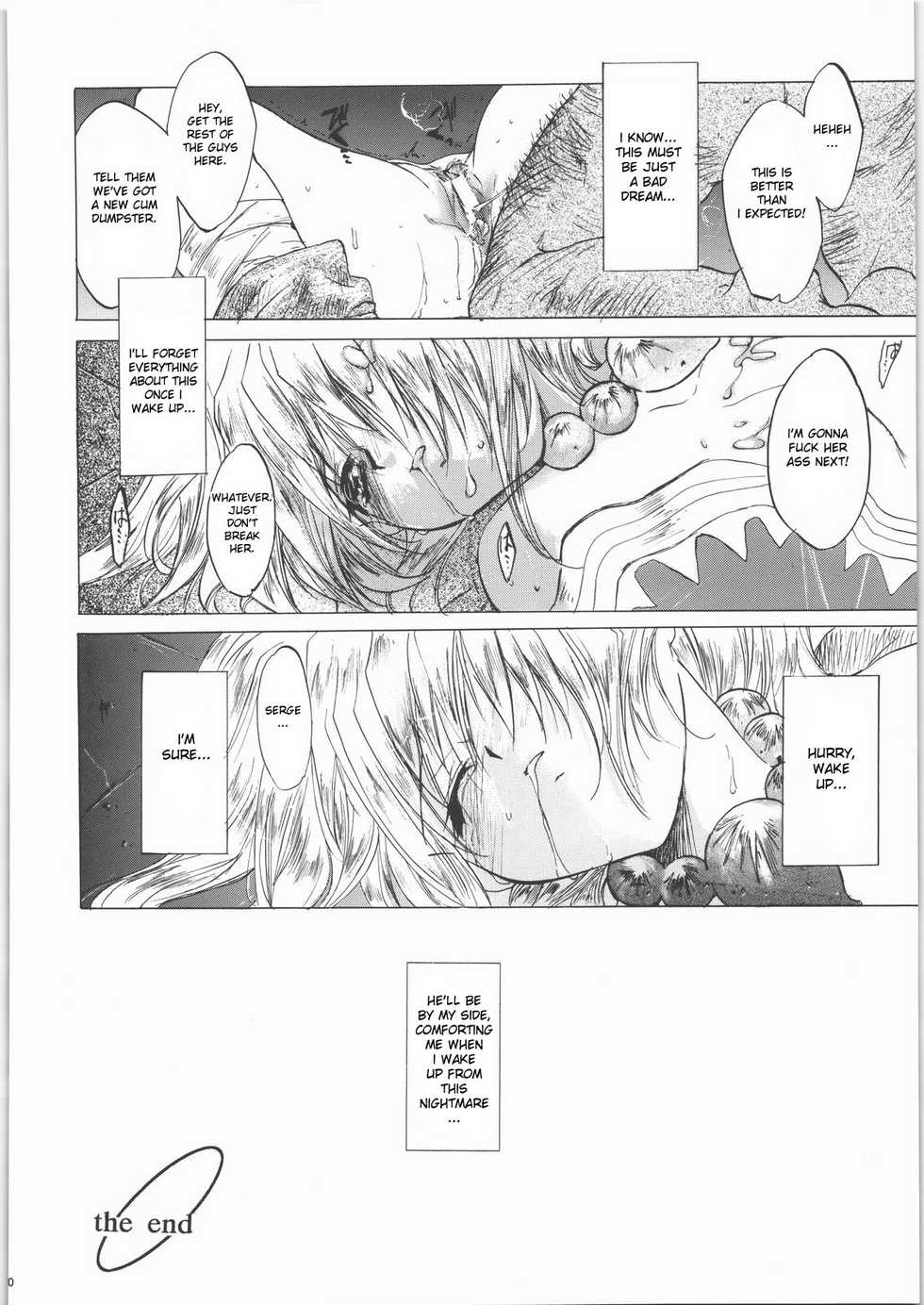 (CR27) [Toko-ya (Kitoen)] Izuko Nari to, Konoyo no Soto e - Any Where Out of The World (Chrono Cross) [English] [desudesu] - Page 35