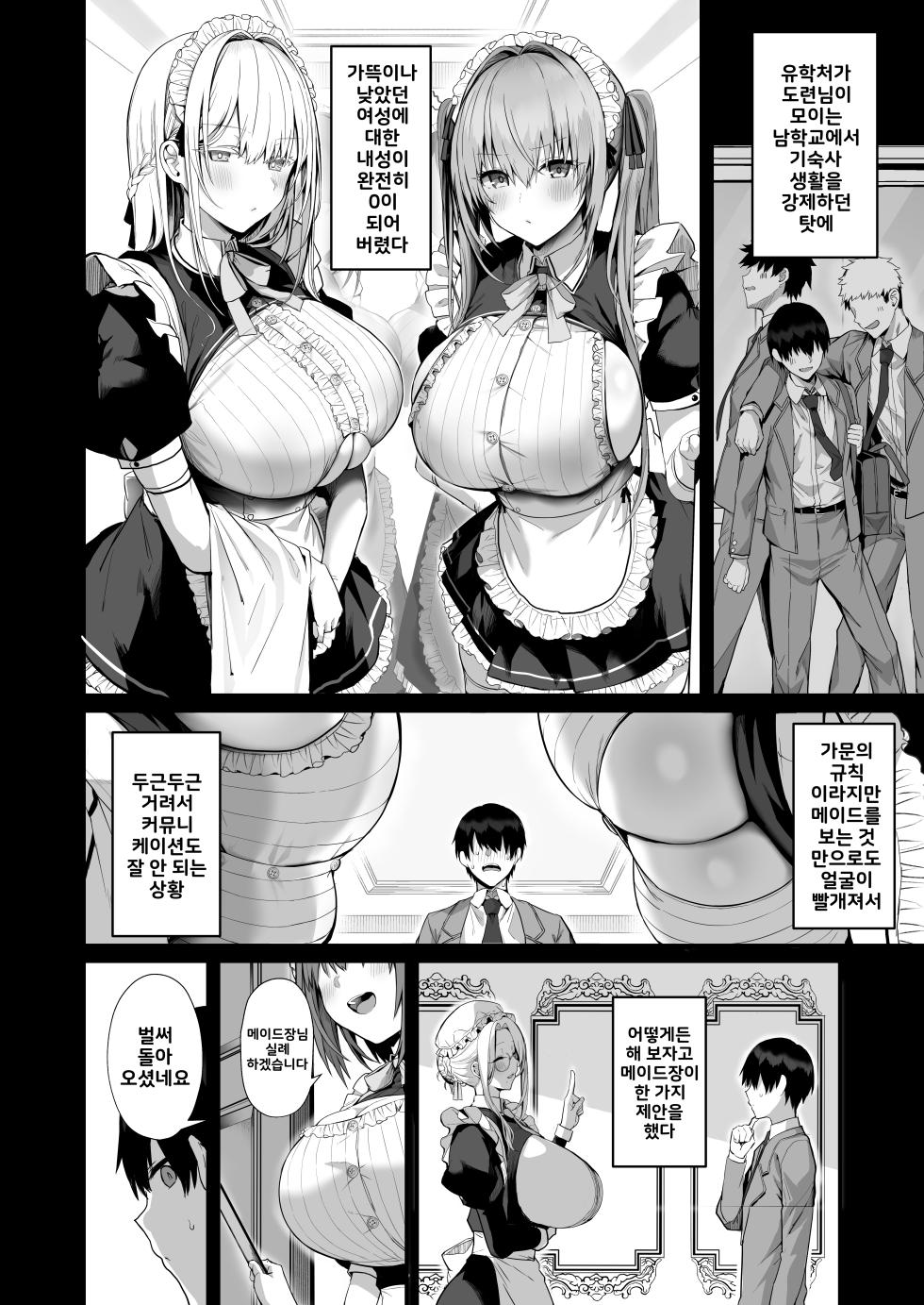 [Flock Blue (Blue_Gk)] Love Maid -Yasashikute Amaama na Kyonyuu Ero Maid San to SEX Shimakuru Ohanashi- | 러브 메이드 -상냥하고 엄청난 거유의 에로 메이드씨와 섹스하는 이야기- [Korean] [Digital] - Page 8