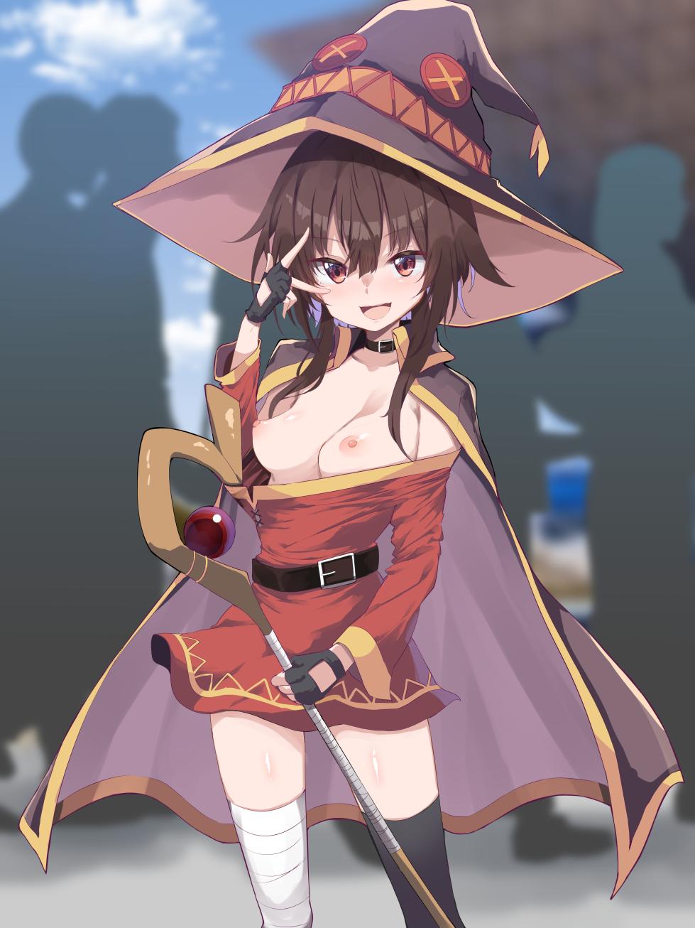 [Arutana (Chipa)] Megumin Cosplayer to Off-Pako Gokko | Притворная секс-встреча с косплейщицей Мегумин (Kono Subarashii Sekai ni Syukufuku o!) [Russian] [34th squad] [Digital] - Page 39