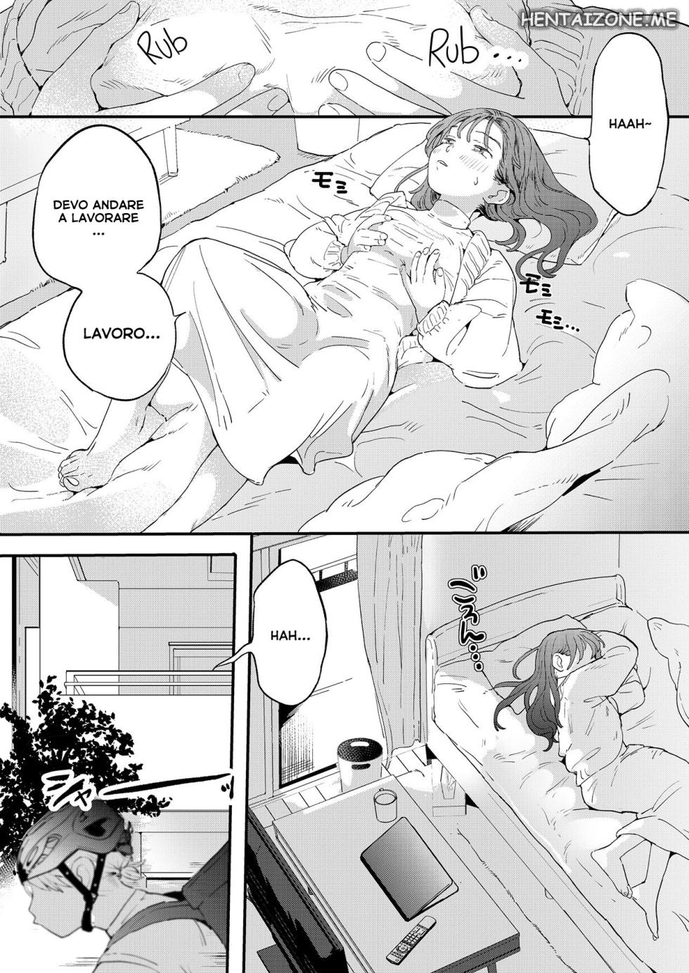 [Denbu Momo] ●●●r Chinko o Tanomitai Onee-san｜La ragazza che vuole ordinare cazzi uber [Italian] - Page 2