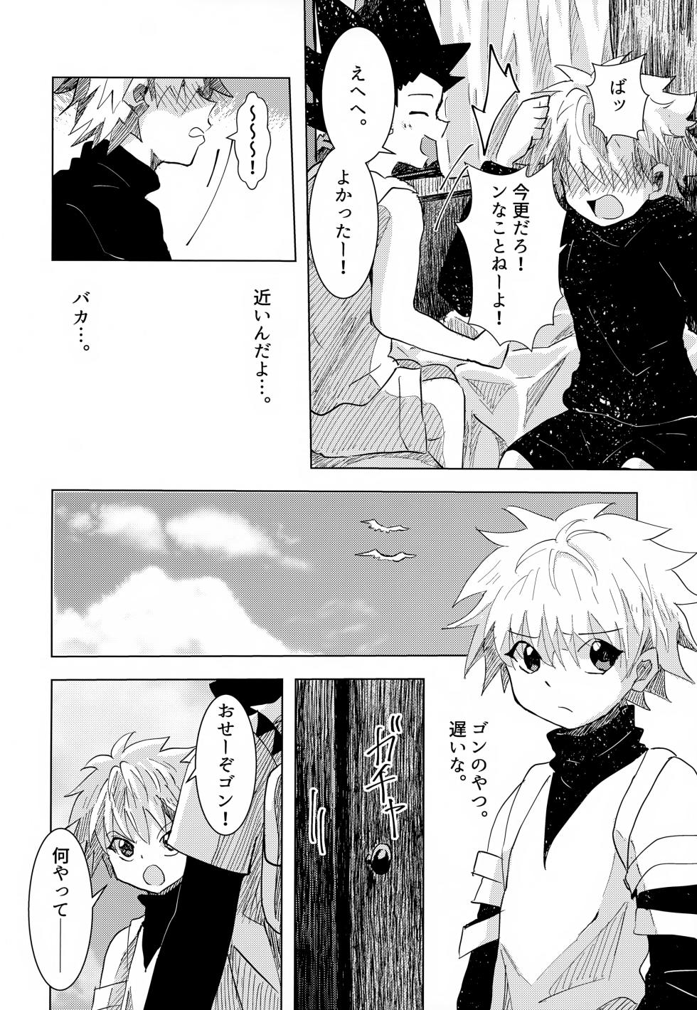 [Rakurui no Sonosakihe (Mu)] Kono Kimochi ni Namae o Tsukeyou. (Hunter x Hunter) - Page 14