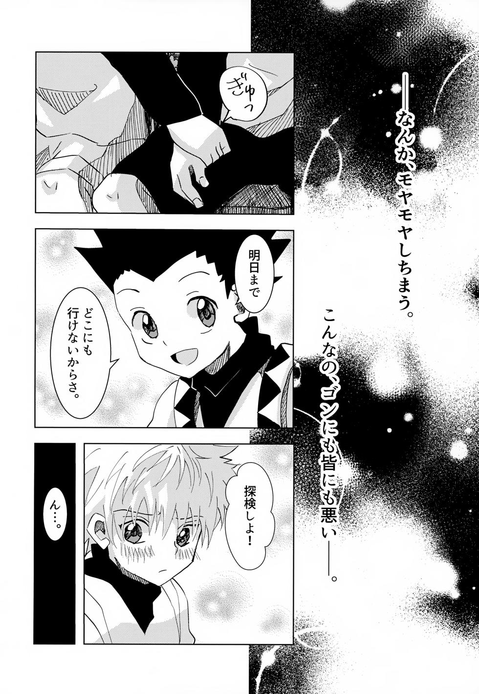 [Rakurui no Sonosakihe (Mu)] Kono Kimochi ni Namae o Tsukeyou. (Hunter x Hunter) - Page 18