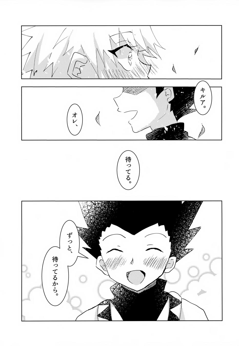 [Rakurui no Sonosakihe (Mu)] Kono Kimochi ni Namae o Tsukeyou. (Hunter x Hunter) - Page 23