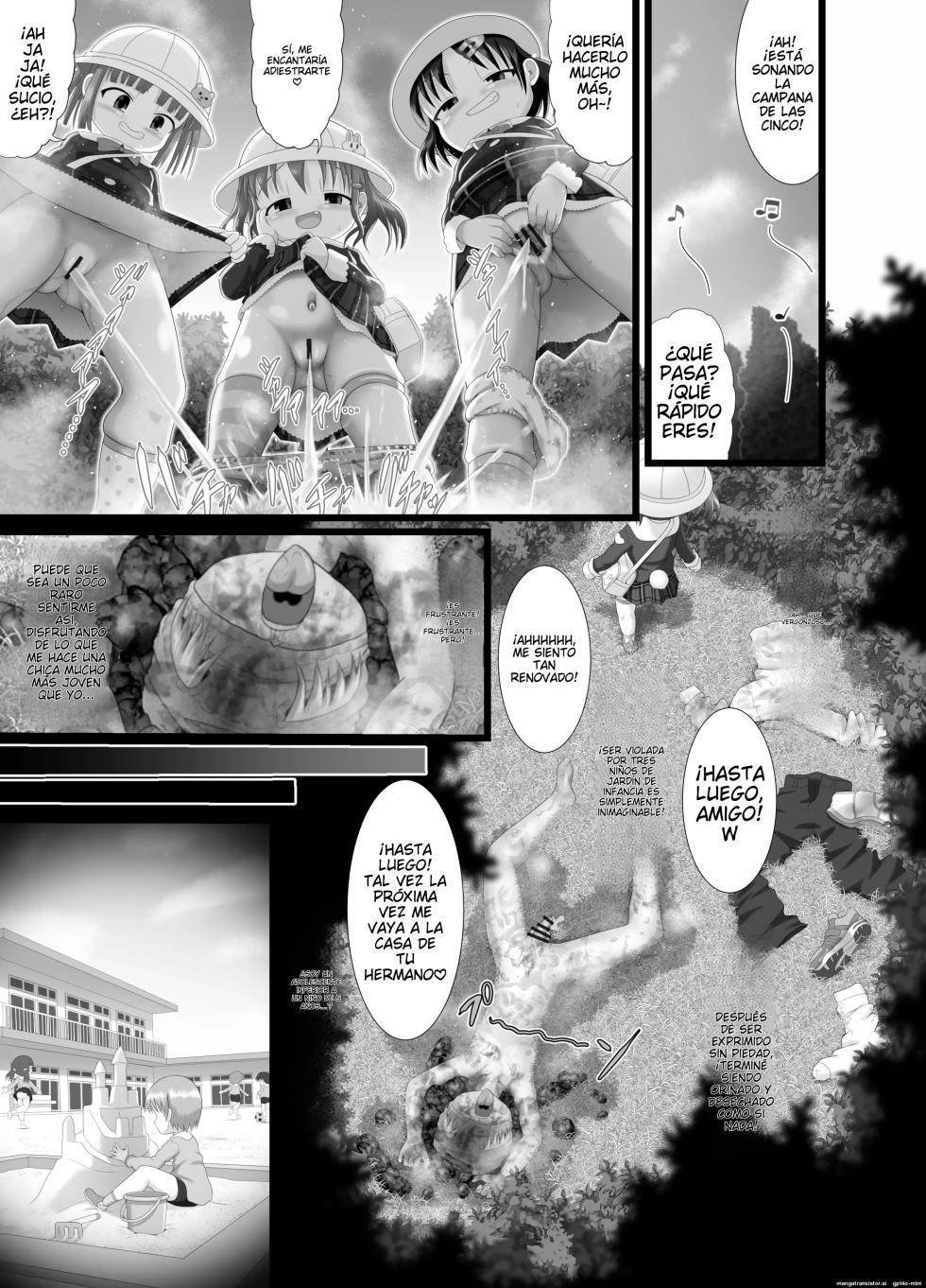 [Little mantis (Kuloamaki)] Itazura Engine #3 "Obieta Usagi-san Mitai na Onii-san o Minna de Issho ni Okashichatta" [Spanish] [Makanaki Translations] - Page 19