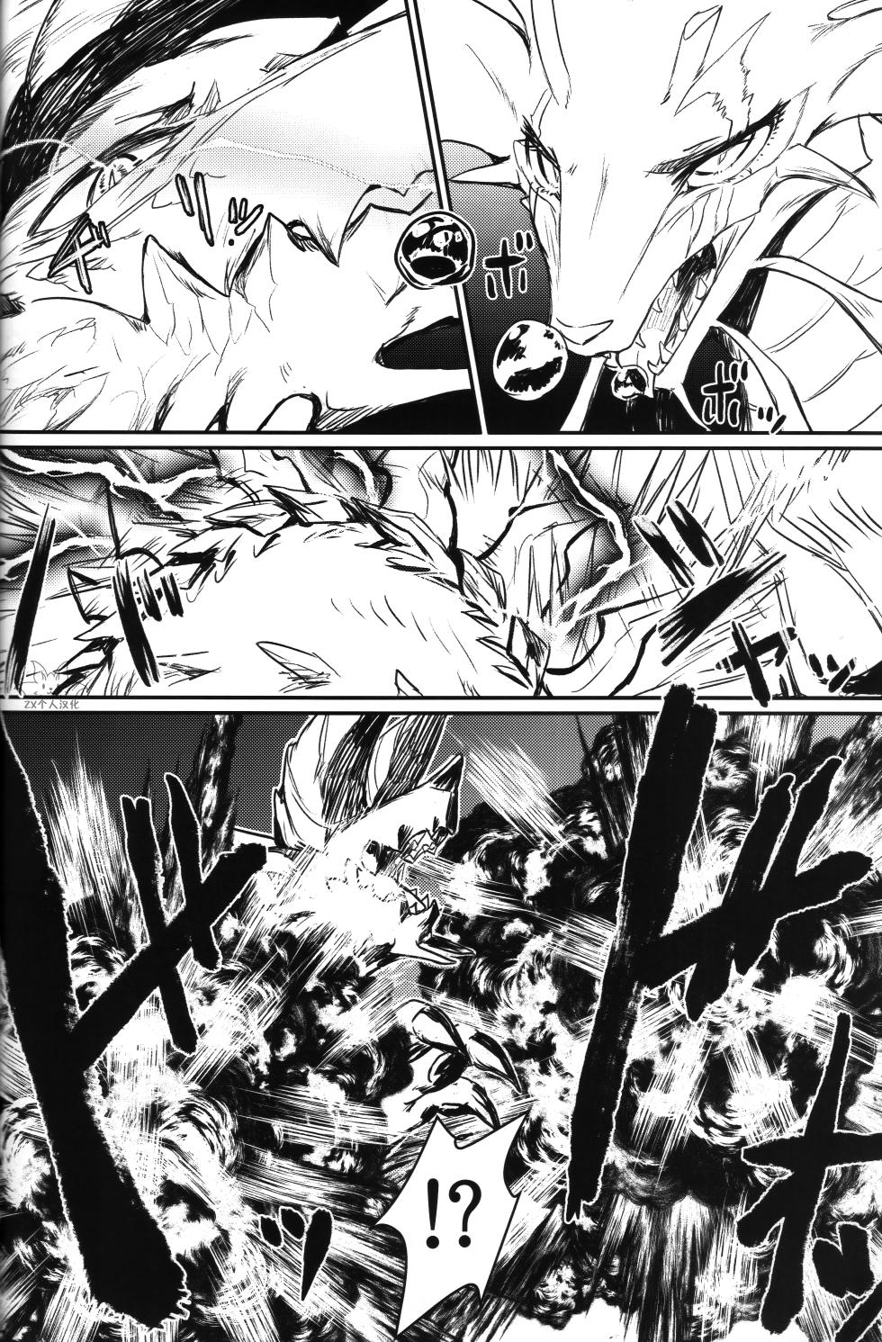 (Kansai Kemoket 9) [Hoshi Futatsu. (Yoo Oona)] Kinkaminari Mumyo ni Saku | 金雷无明地绽放 (Monster Hunter) [Chinese] [ZX个人汉化] - Page 9