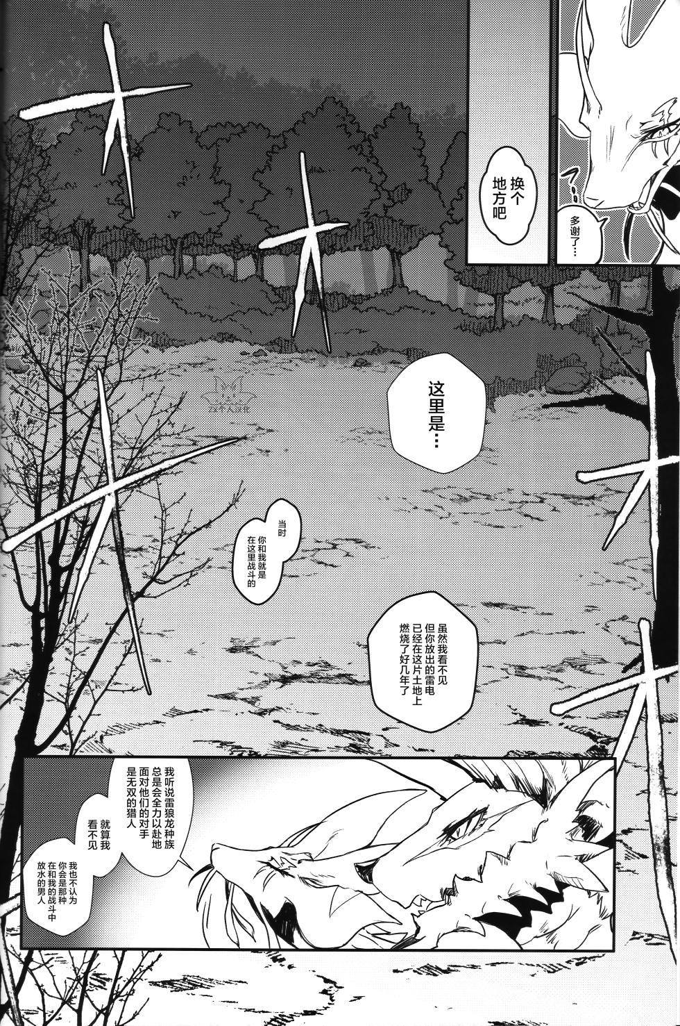 (Kansai Kemoket 9) [Hoshi Futatsu. (Yoo Oona)] Kinkaminari Mumyo ni Saku | 金雷无明地绽放 (Monster Hunter) [Chinese] [ZX个人汉化] - Page 17