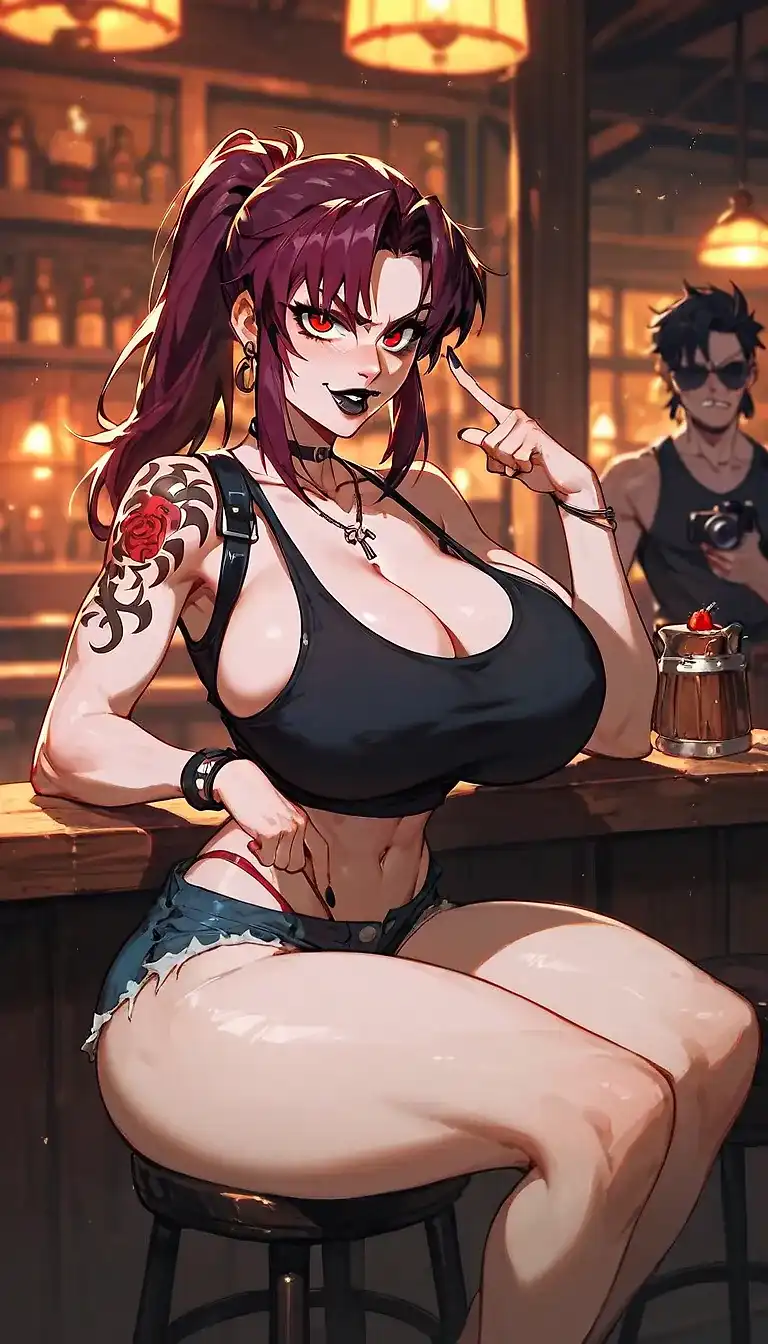Revy Paying Her Tab [AI Generated] - Page 3