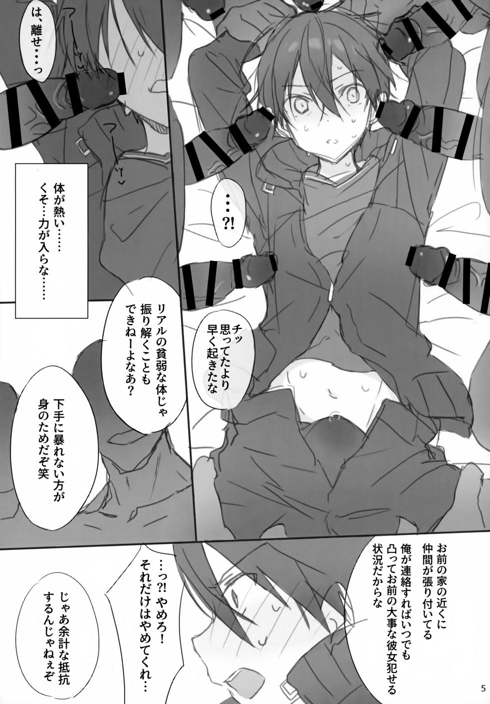(C101) [PK2 (Ogura)] Kareshi, Okarishimasu (Sword Art Online) - Page 5