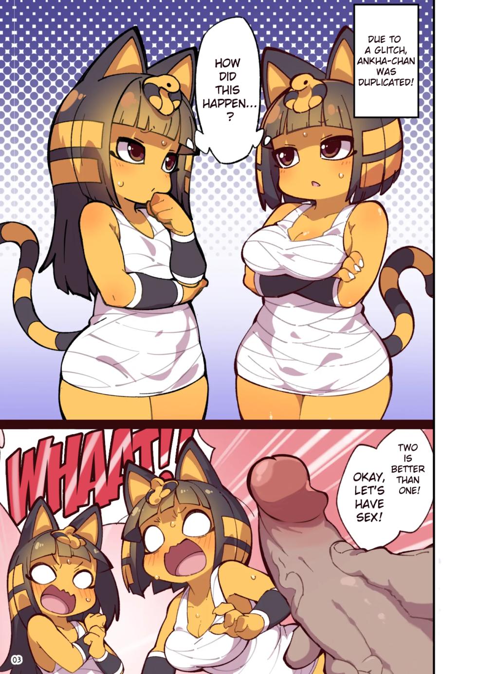 [Fukurou-ya (Fukurou)] Iron na Kakko no Nile-chan to Osesse Suru Hon Re | A book about having sex with Ankha-chan in various outfits (Animal Crossing) [English] [Decensored] [Digital] - Page 3