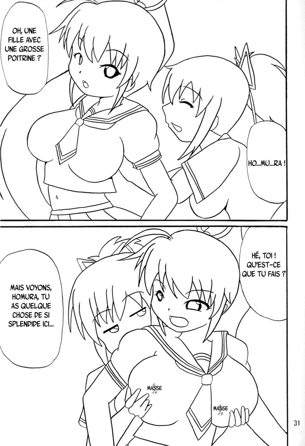 (C81) [KATAMARI-YA (Kanetsuki Masayoshi)] Hi-Nyuu  | Grand Cru Mammaire (Senran Kagura) [french] - Page 30