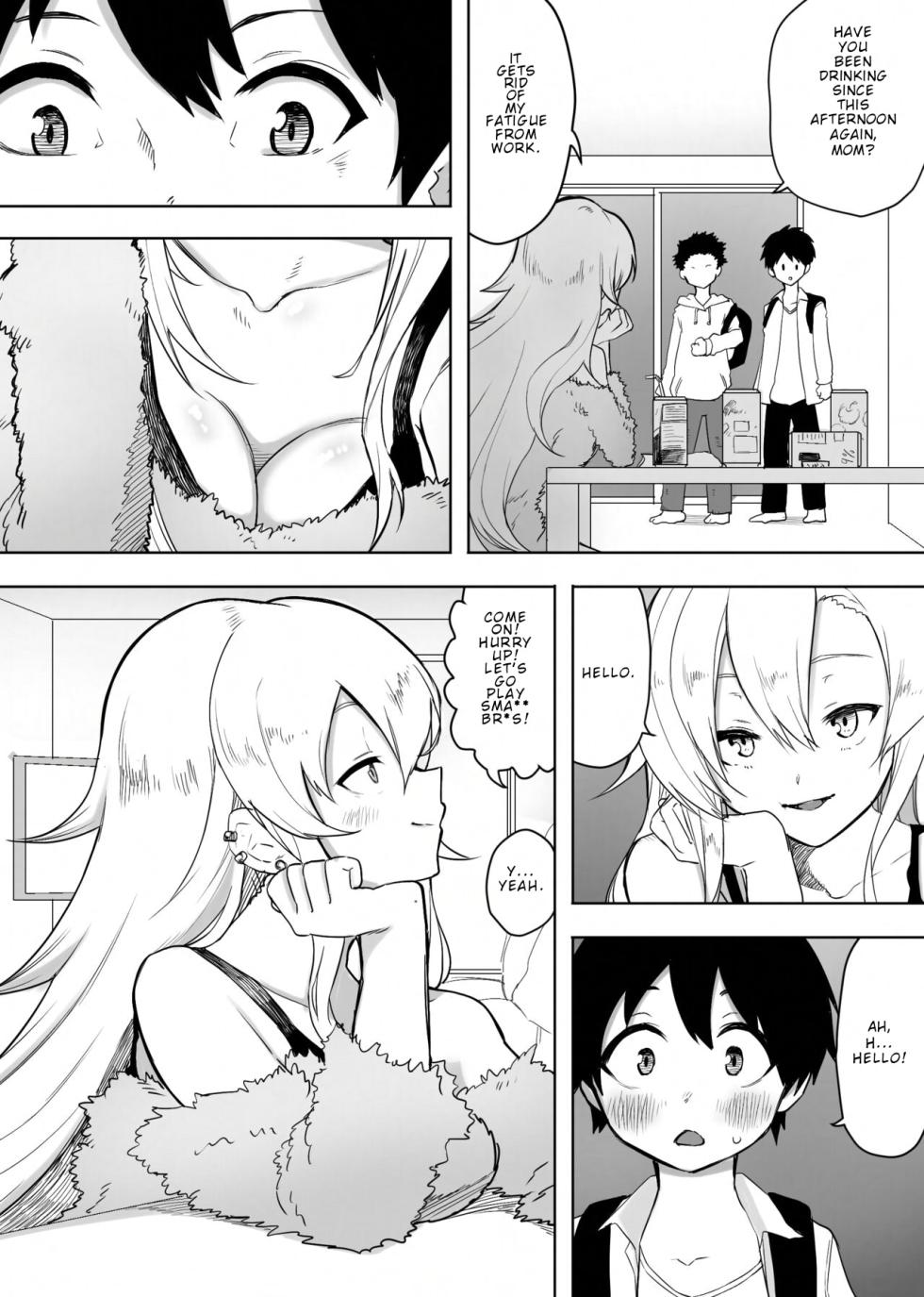 [Enarizushi] A Story About How My Friend's Gyaru Mom Was My First Time - Page 3
