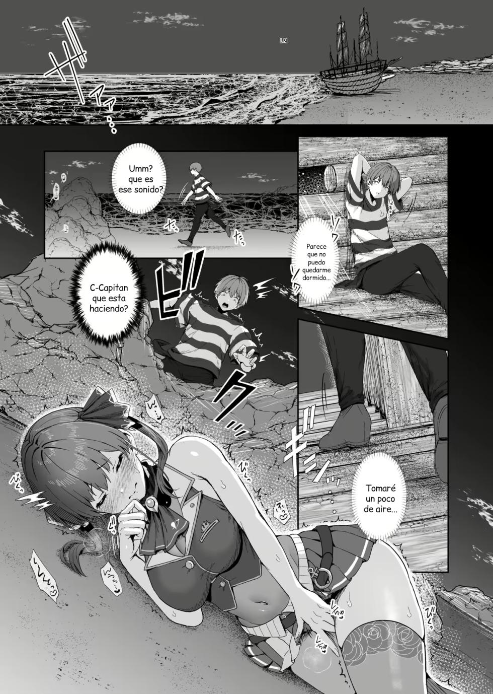 [Tabibitto (Tabiguchi Kouji)] Marine Senchou to Hajimete no Yoru - First night with Captain Marine | Mi Primera Noche con la Captana Marine (Houshou Marine) [Spanish] [EbisuTraslade - Winder] - Page 3