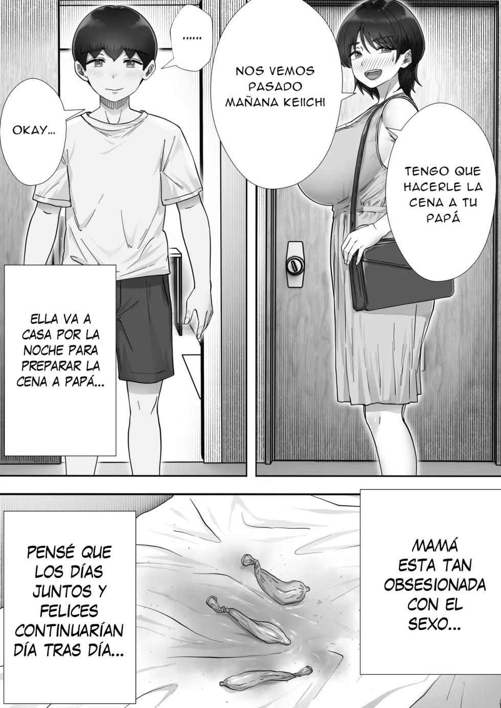 [Tarobaumu] DeliHeal Kaa-chan 3 ~Daisukina Kaa-chan to Yari Makuri Handousei Sei Katsu~ | DeliHeal Kaa-chan 3 ~Teniendo Sexo con mi Madre y Nuestra Vida de Convivencia a Medias~ [Spanish] [New Scan Doujin] [Digital] - Page 19