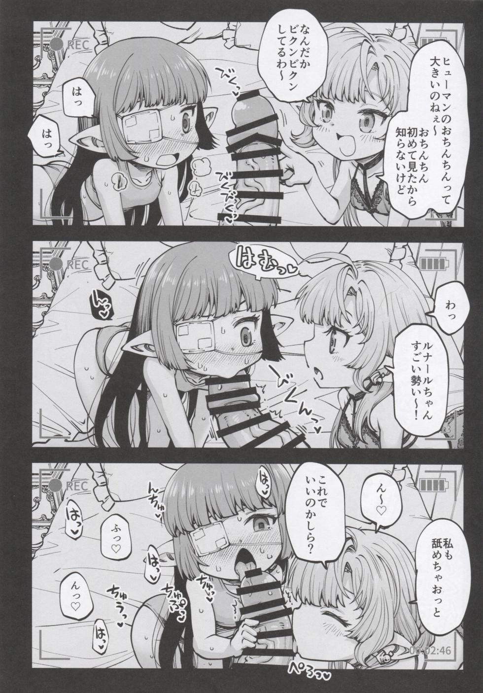 (C105) [Hiyakake Gohan (Oyabe Ryo)] Okane o Kasegu Tame ni Harvin Ecchi Video o Satsuei Shimasu! (Granblue Fantasy) - Page 4