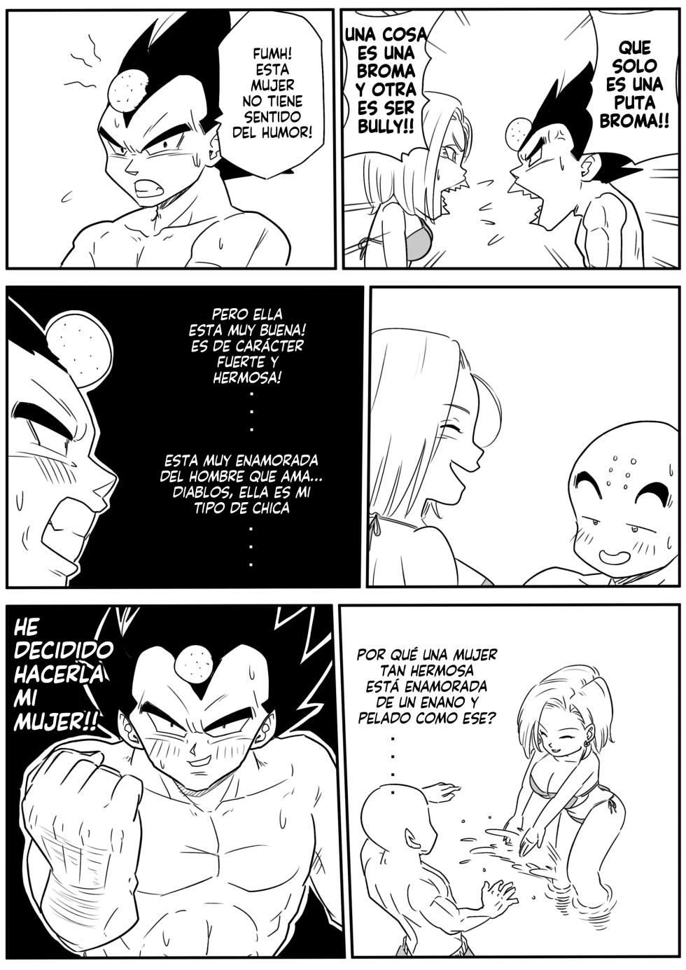 [Pink Mousse] Kinpatsu NTR~Kyokon Mesu Ochi | Rubia NTR~Perra cae ante un gran pene (Dragon Ball Z) [Spanish] [Harenchi no Fansub] - Page 5
