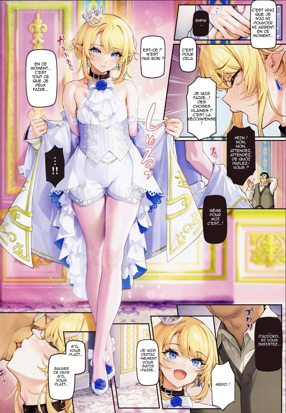 (C103) [Shinsei Lolishota (shuffle, kozi)] Isekai Otokonoko Ouji Junjun Drei ~Noroi de Seichou ga Tomatta Ouji o Moteasobi Mesu Ochi Saseru~ [French] [Decensored] - Page 3