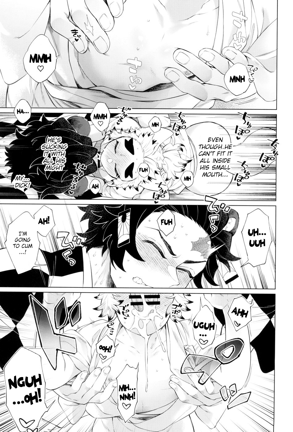 [Mekao (Den Meka)] Tanjirou-san Kodomo Atsukai Shinaide Kudasai | Tanjirou-san, Please Don't Treat Me Like a Child (Kimetsu no Yaiba) [English] {Chin²} - Page 35