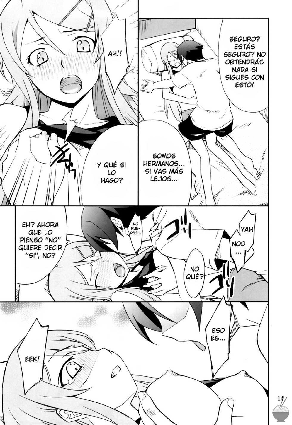 (C78) [P-FOREST (Hozumi Takashi)] Ore x Imouto Kouryaku Taisakusen!! | Me x My-Younger-Sister Capture Strategy (Ore no Imouto ga Konna ni Kawaii Wake ga nai) [Spanish] - Page 12