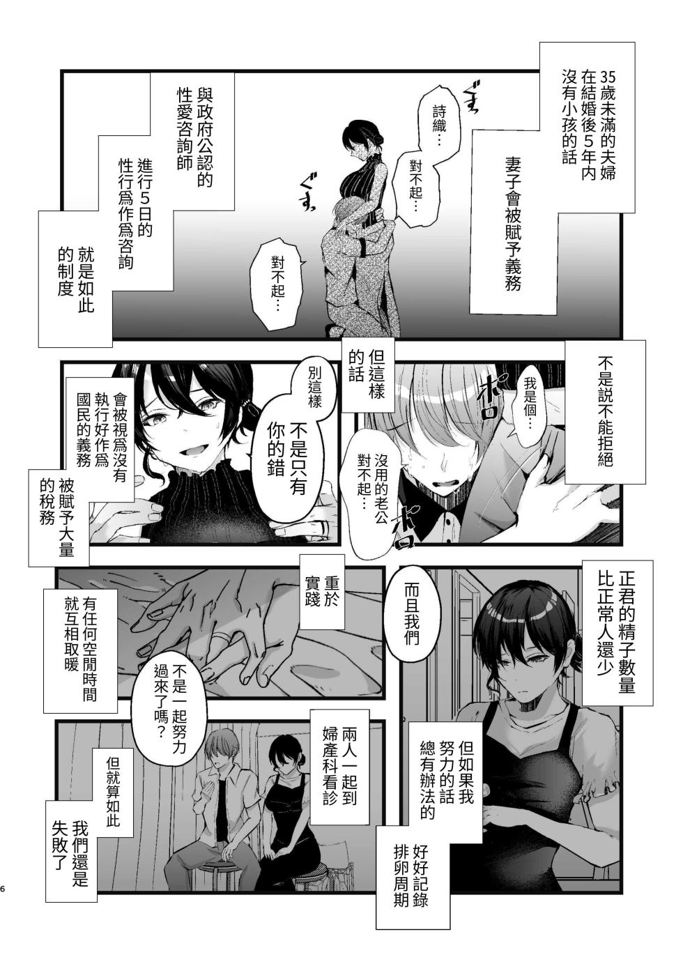 [FZ: (Fujisaki Fujiko)] Seifu Kounin Sex Counselor ni Netorareta Boku no Tsuma | 我妻子被政府公認的性愛咨詢師給睡了 [Chinese] [諸侯] [Digital] - Page 6