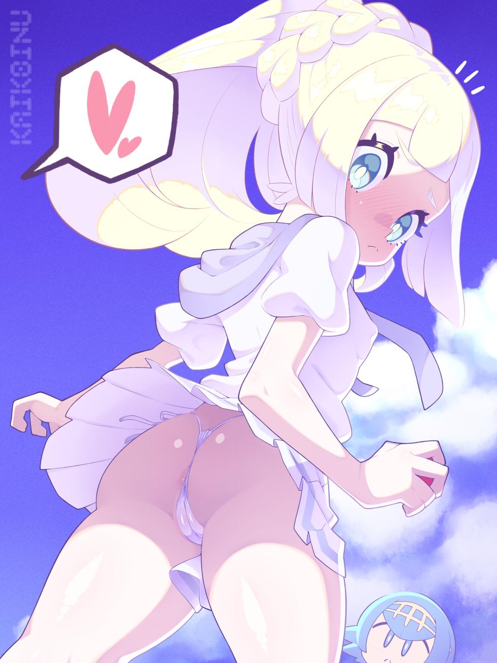 [kaikoinu] PokeGirls EX - Butt Bukkake Lillie (Pokemon) - Page 2