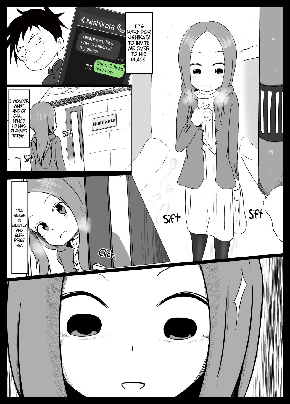 [Jakky] Houjou-san ni Nishikata o Netorareru Takagi-san (Karakai Jouzu no Takagi-san) [English] - Page 4