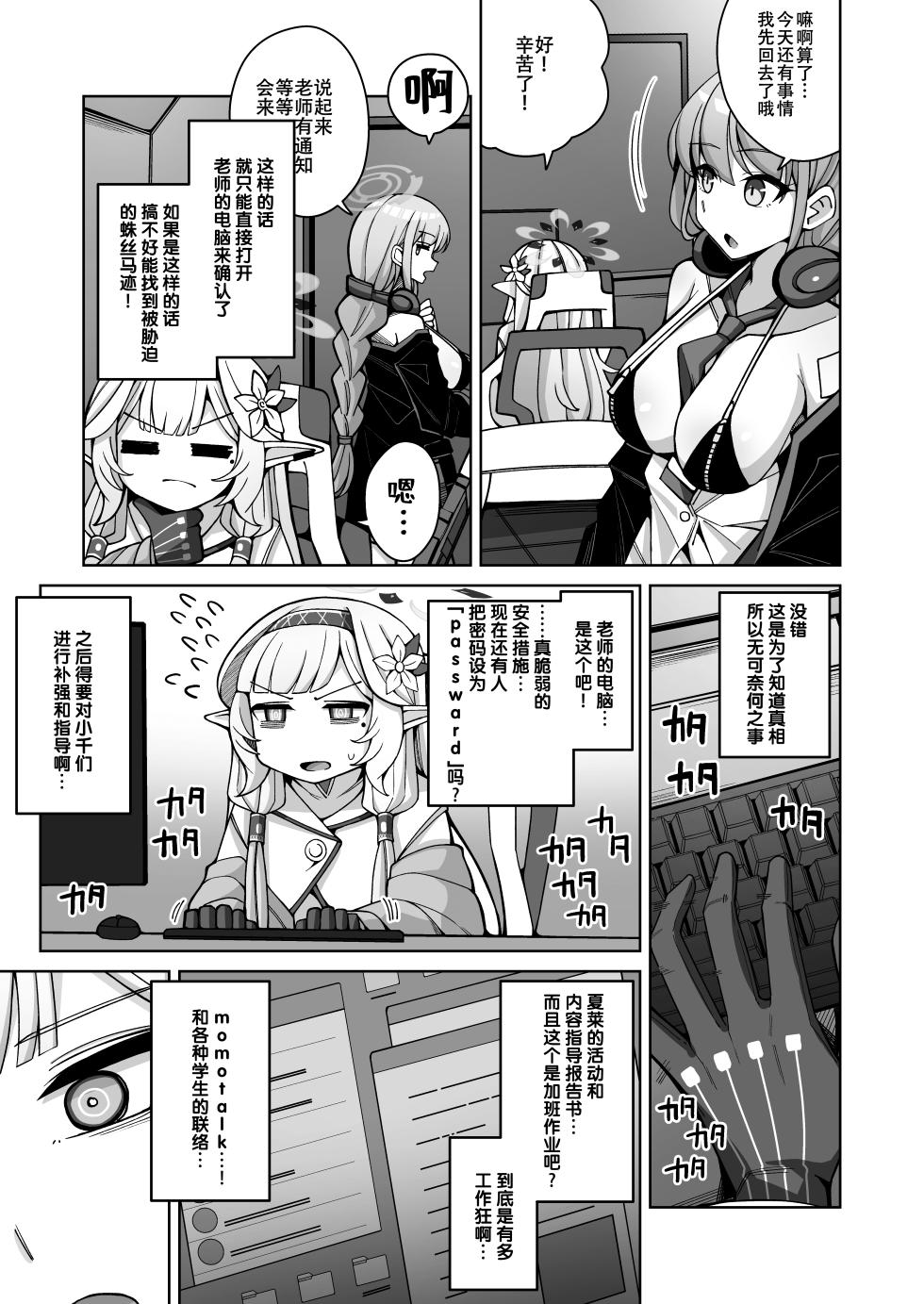 (C102) [Gaikotu no Supearibu (Kurohagane)] Zenchi, Arui wa  Zenchi. | 全知,抑或是全痴。 (Blue Archive) [Chinese] - Page 16