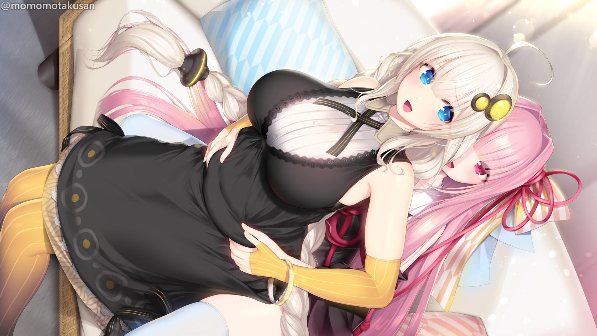 [柏餅 よもぎ] Kizuna Akari & Kotonoha Akane Love Handle - Page 3