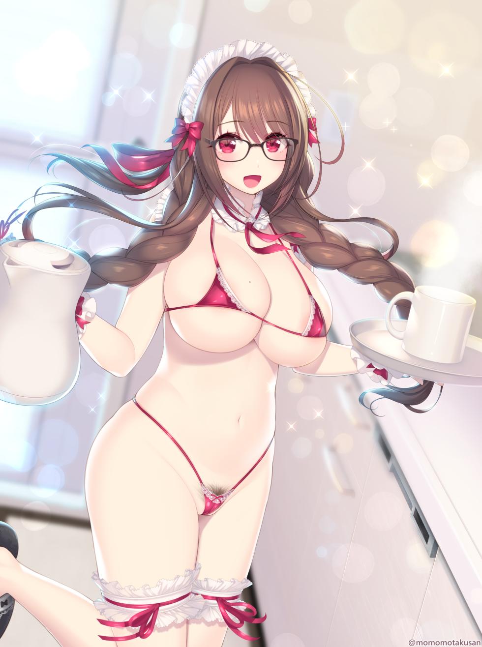 [柏餅 よもぎ / yomogi] Working Bikini Maid - Page 30