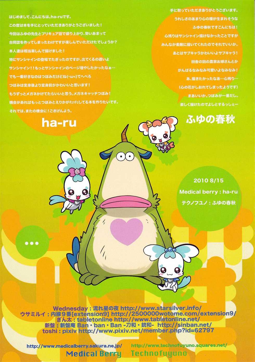 (C78) [Medical Berry, Techno Fuyuno (ha-ru, Fuyuno Haruaki)] Catcher in the Flower (Heartcatch Precure) - Page 19