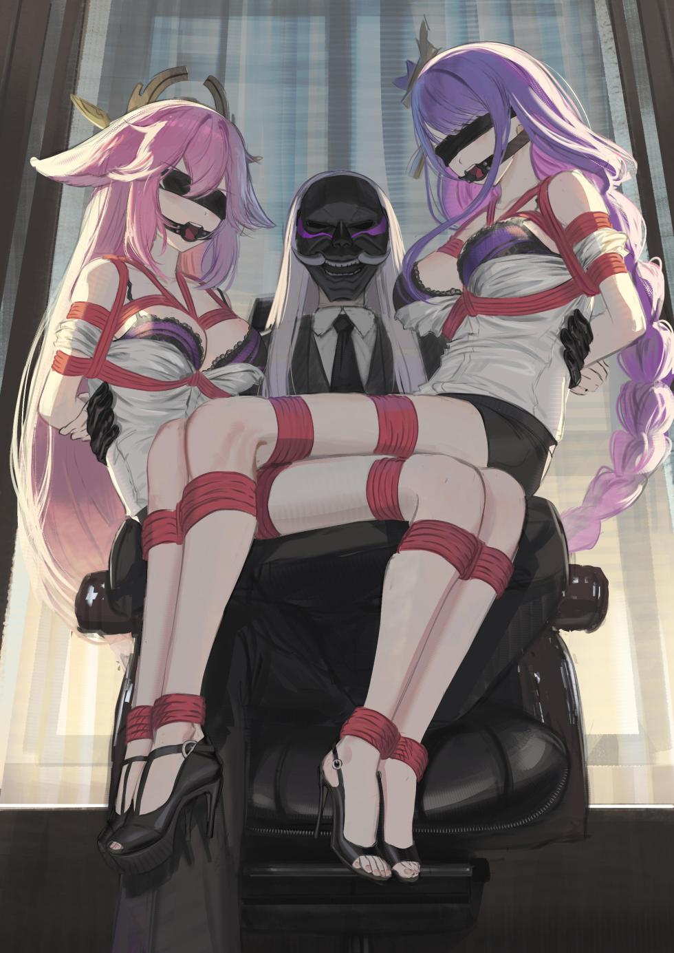 [Cailin020] Ei and Yae Miko (Genshin Impact) - Page 40