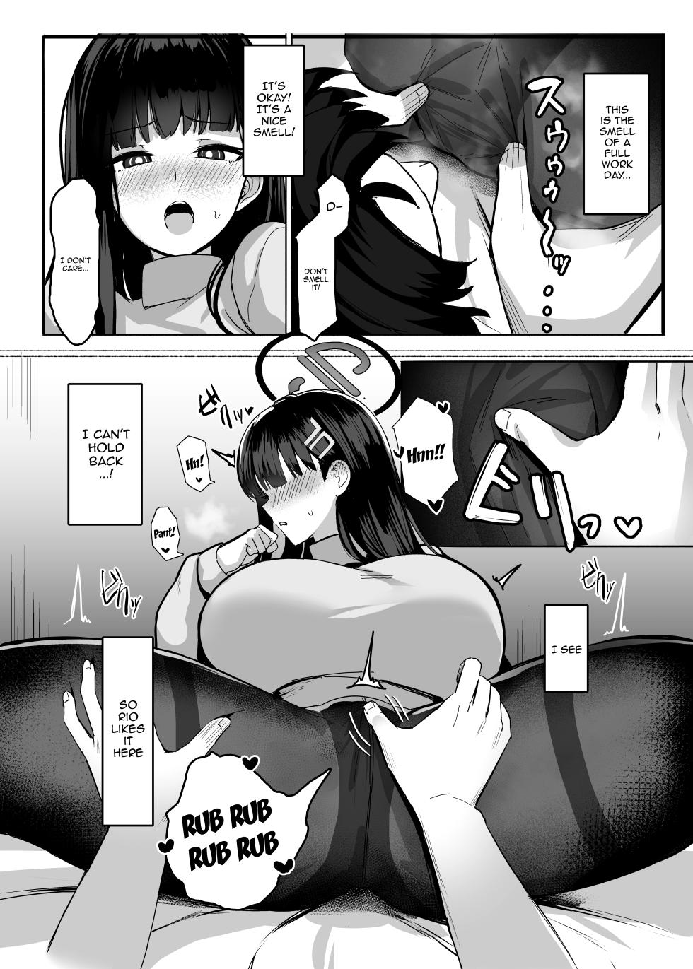 [Nijyouhan (ijou)] Rio no Gouri wa Ikioi de Ose | Push Rio's Rationale With Your Enthusiam (Blue Archive) [English] {Doujins.com + Black Grimoires} [Decensored] [Digital] - Page 6