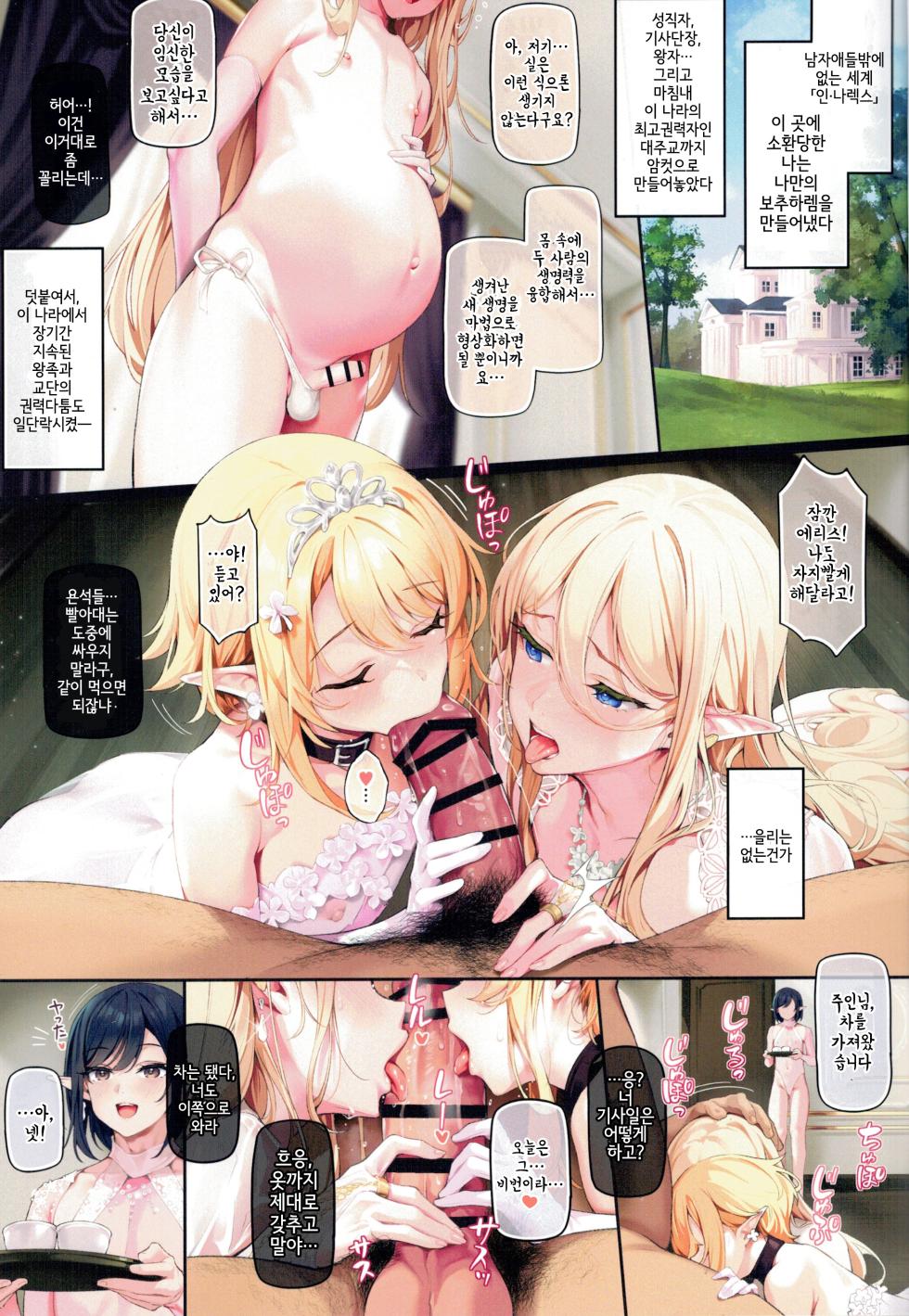 [Shinsei Lolishota (Shinsei Frontier) (shuffle, kozi)] Isekai Otokonoko Kan Ochi Yinkon Harem - Kyokon Ni Ochi Ta Mesu Danshi, Zen In Goshujin Sama ( Ore ) No Hanayome [Korean] - Page 2