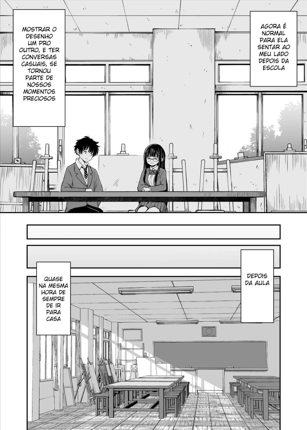 [Kotorakku] Bijutsubu no Kyonyuu Kouhai ga Nude Model ni Natta Kekka Amari ni Ero Sugite Ore no Geijutsu ga Bakuhatsushita Hanashi [Portuguese-BR] [Mundo Hentai] - Page 8