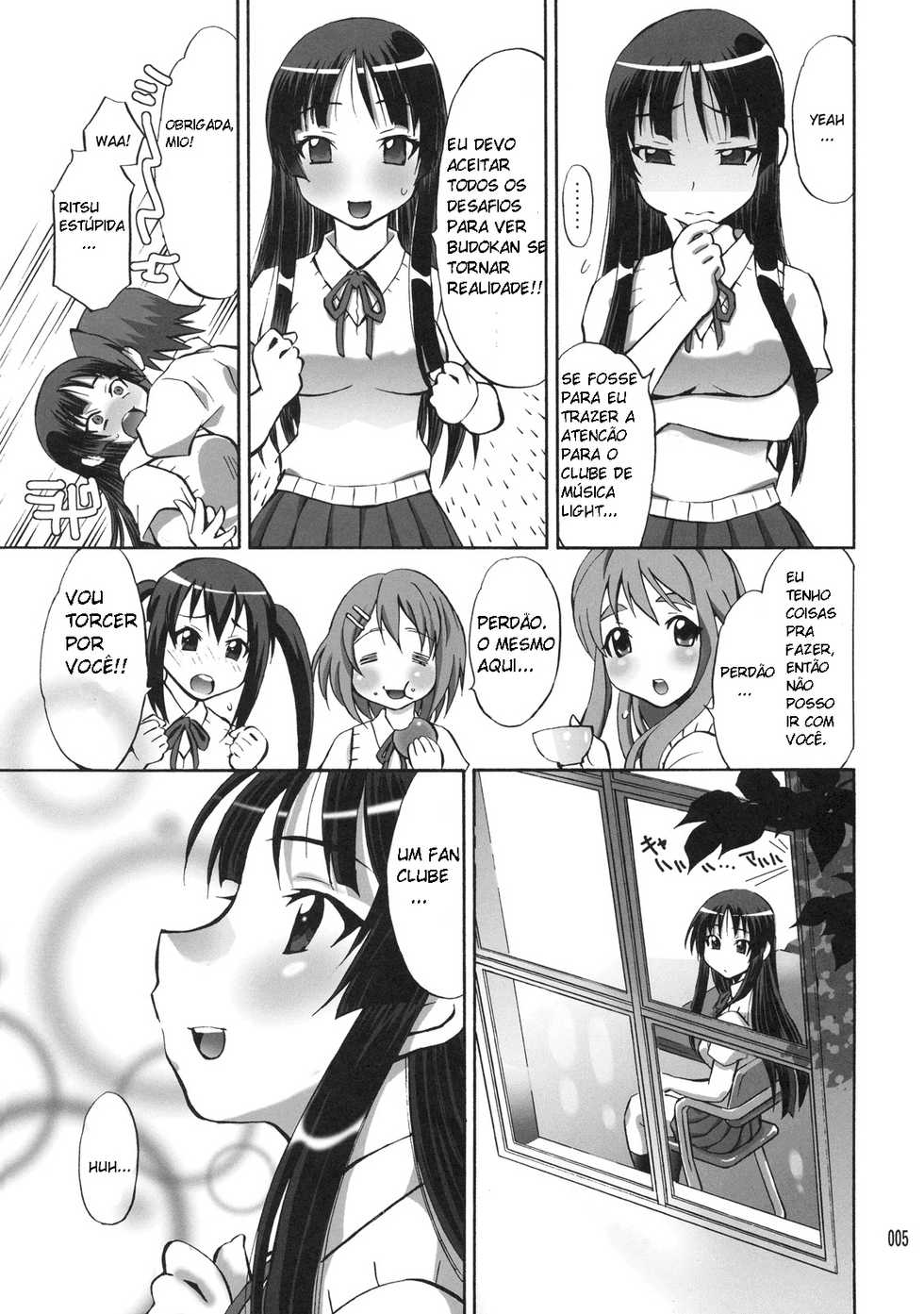 (C76) [Studio Wallaby (Nagisa Minami)] Mio no Chouritsu (K-ON!) [Portuguese-BR] [Hentai Pie] - Page 4