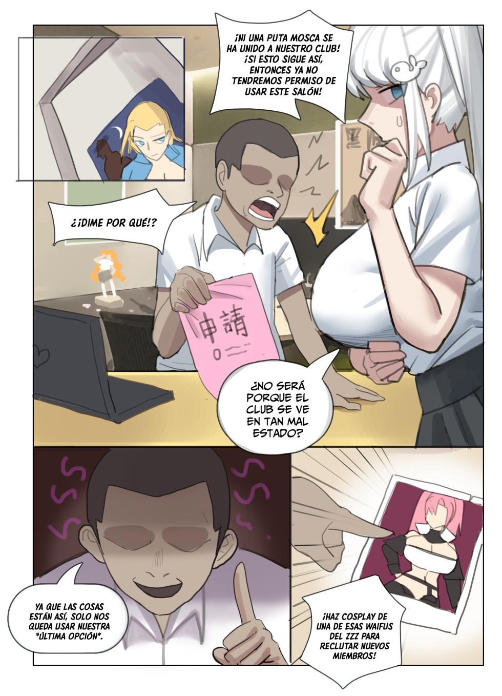 [耳机没耳机] Izanami gets infinitely raped by the club president [Lanerte]  [Spanish] - Page 2