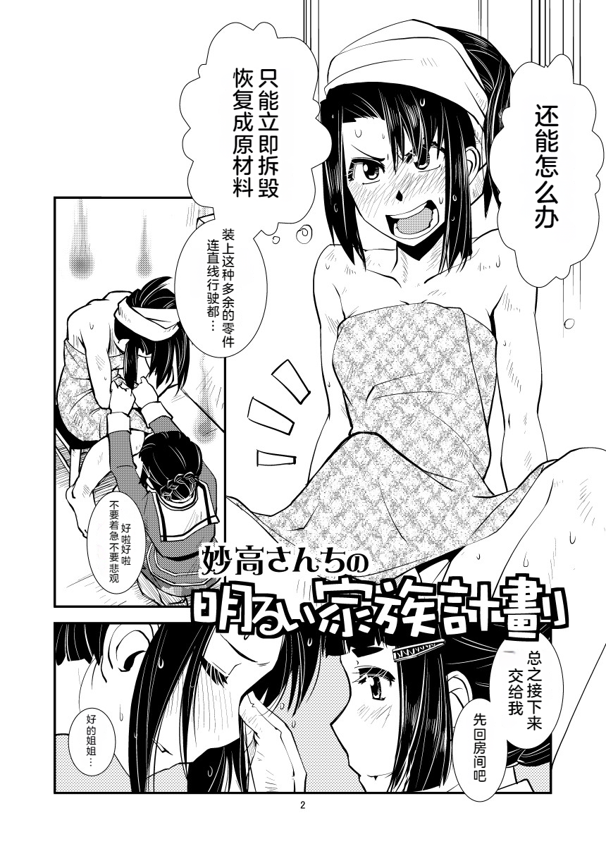[Kamotama Shuzou (Kamotama)] Myoukou-san chi no Akarui Kazoku Keikaku (Kantai Collection -KanColle-) [Chinese] [Digital] - Page 4