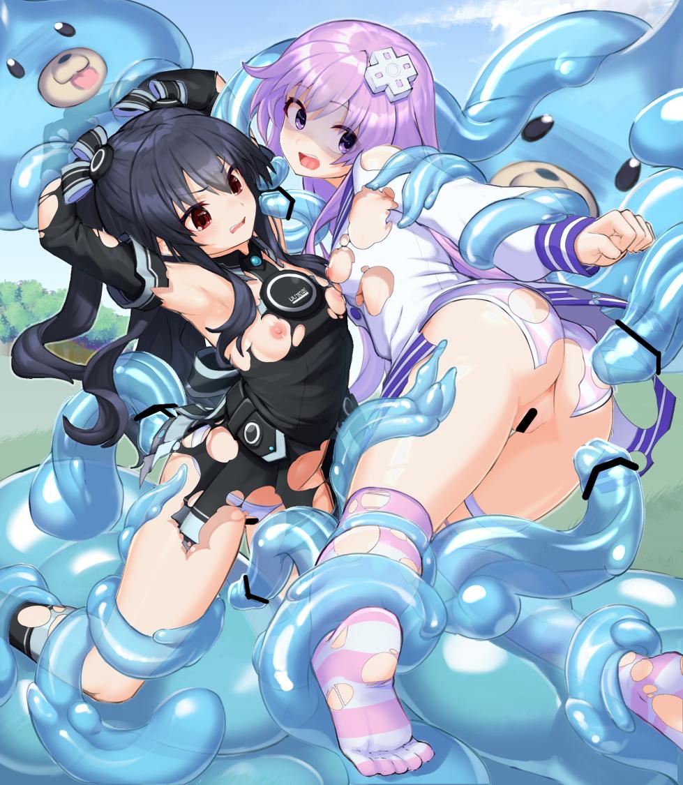 [Fukutama Shion] ユニとネプギアのスライム触手姦と - Page 4