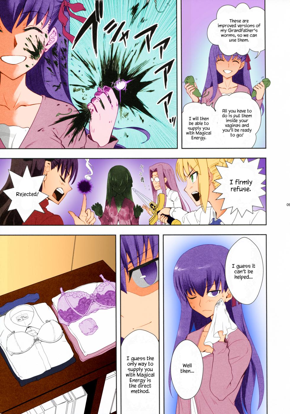 [CRAZY CLOVER CLUB (Kuroha Nue)] Emiya Shirou no Isshuukan (Fate/stay night) [English] [TheSkipRow][Colorised] - Page 9