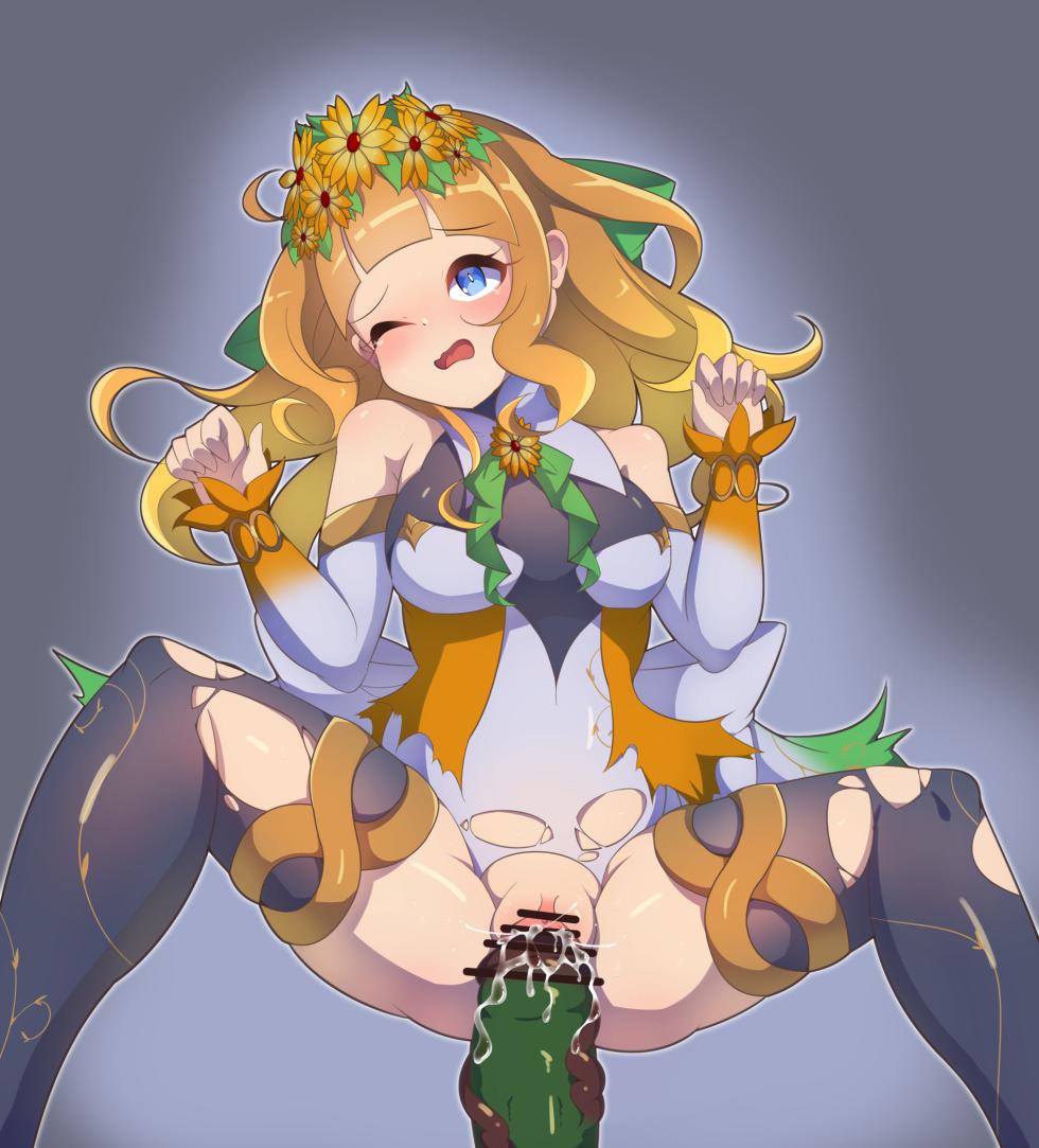 ”花聖騎士”ルミエールちゃん ふたなり アルラウネ化 - Page 14