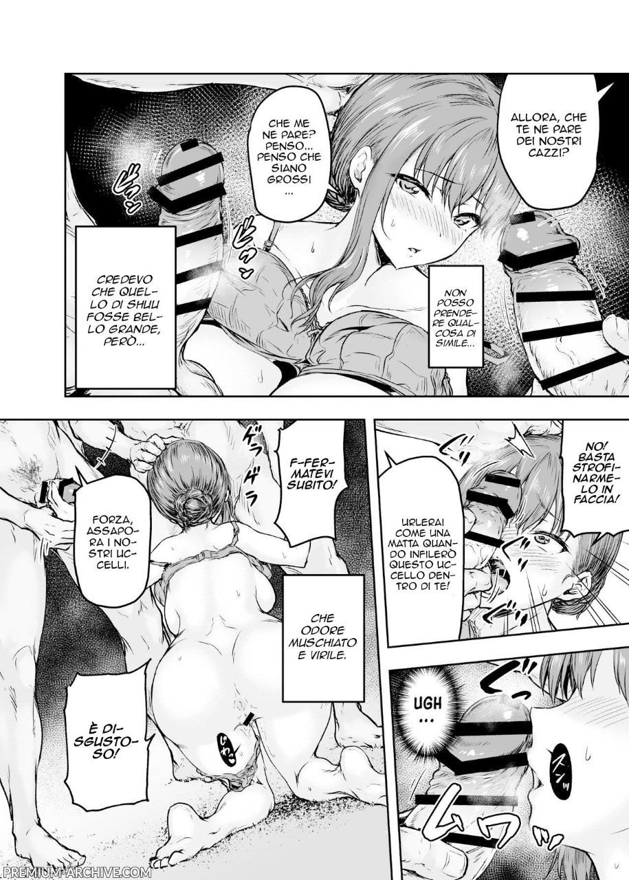 [Sazareito (Ohnaka Ito)] Watashi... Kaerare Chaimashita. Ch. 1-2-3 -AroThir OL ga Yarichin Daigakusei-tachi no Chinpo ni Dohamari suru made- [Digital] [Italian] - Page 19