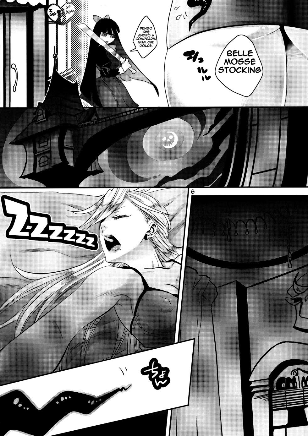 (C79) [Pish Lover (Amatake Akewo)] Delicious Milk (Panty & Stocking with Garterbelt) [Italian] - Page 6