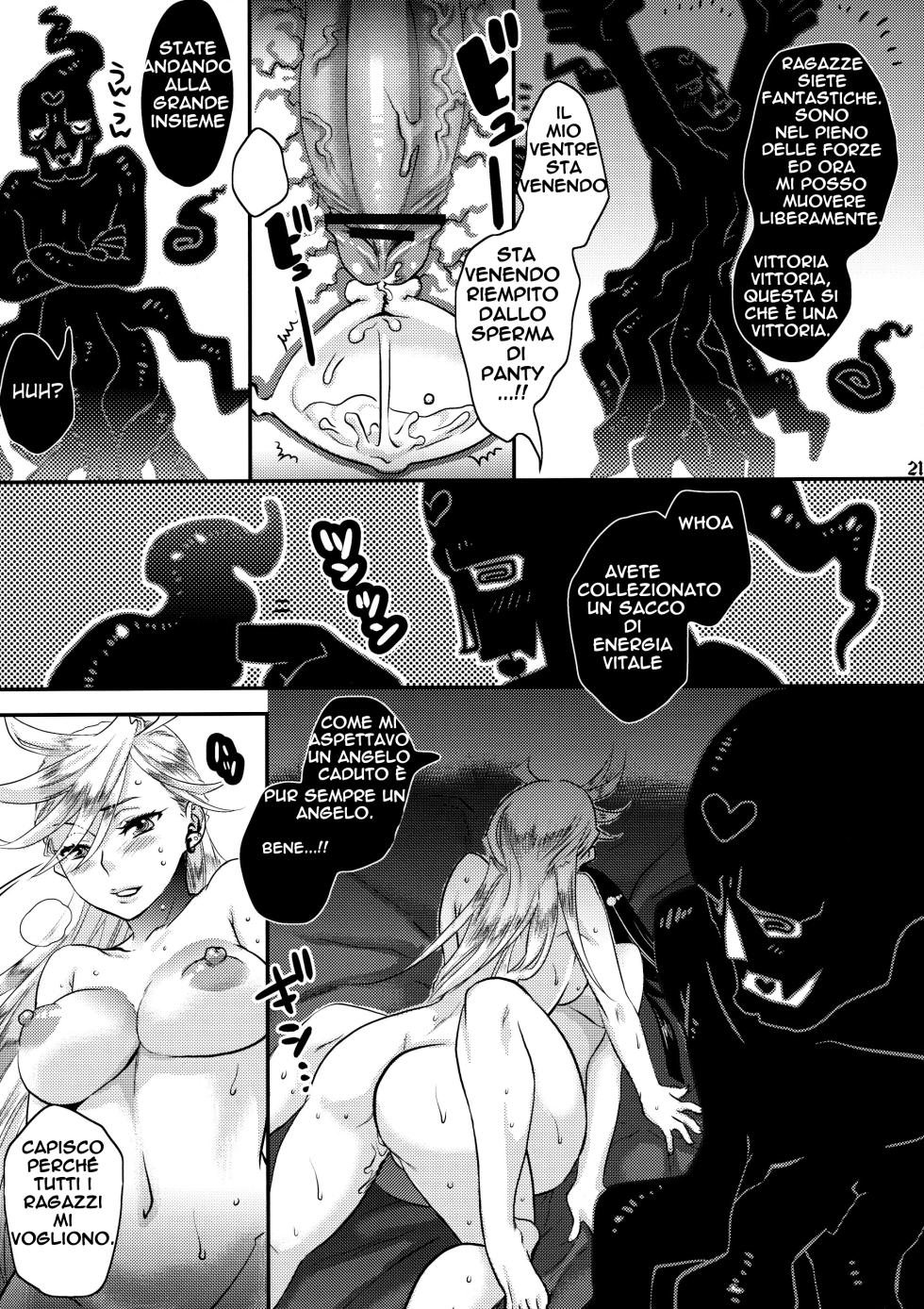 (C79) [Pish Lover (Amatake Akewo)] Delicious Milk (Panty & Stocking with Garterbelt) [Italian] - Page 21