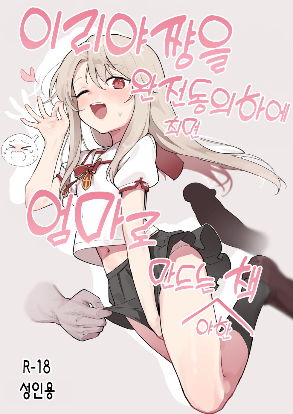[Mainichi Kenkou Seikatsu (Healthyman)] Illya-chan o Kanzen Doui (Saimin) de Mama ni Suru Ero Hon | 이리야쨩을 완전동의 (최면) 하에 엄마로 만드는 야한 책 (Fate/kaleid liner Prisma Illya) [Korean] [Decensored] [Digital] - Page 1