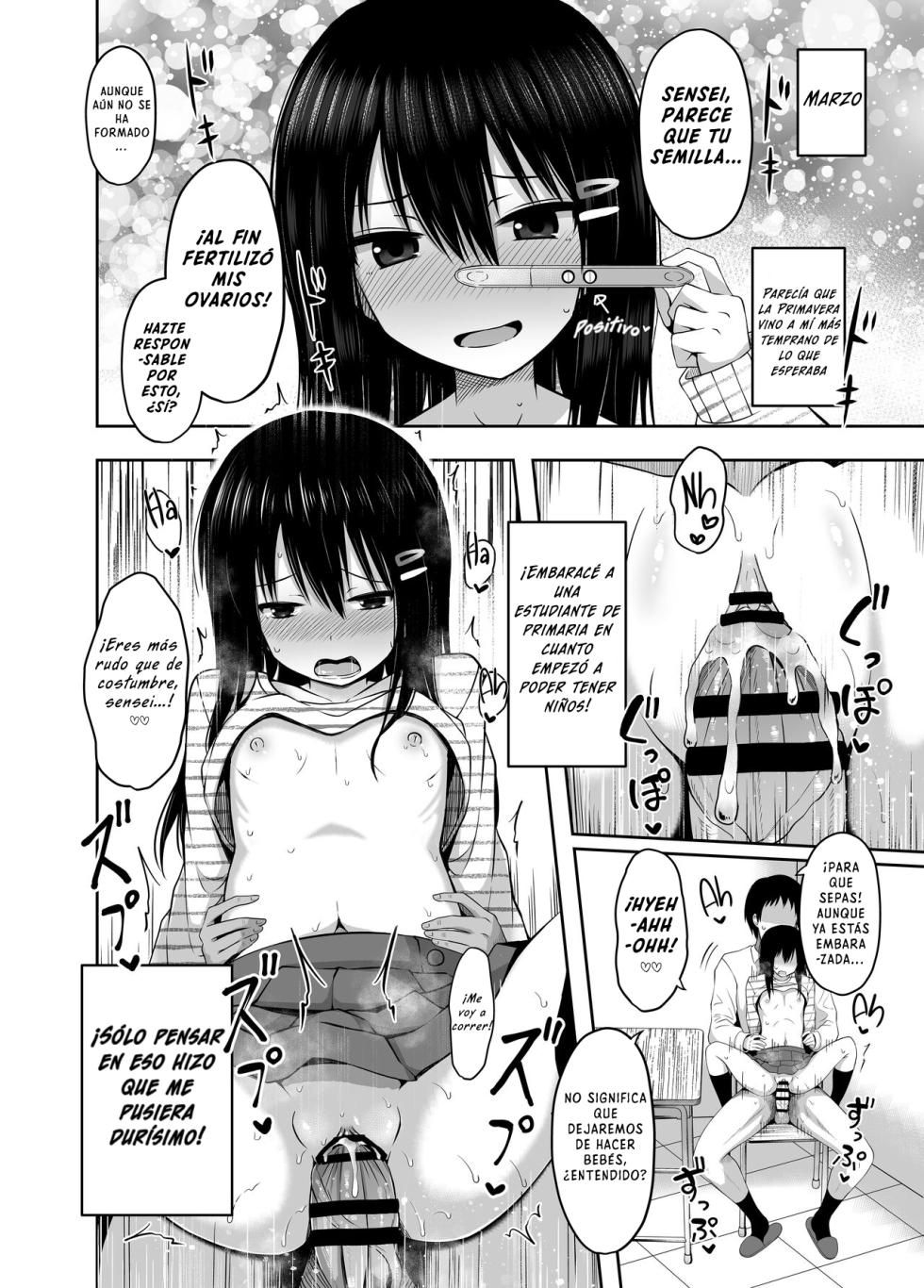 [Nna Timun (yurarin)] Shougakusei de Ninshin Shite Aka-chan Unjaimashita 1-4 | Me Embaracé en la Primaria y Di a Luz a un Bebé Cap. 1-4 [Spanish] [Shiro Translation + El Super Saiyan Pajero + EbisuTraslade] [Digital] - Page 8