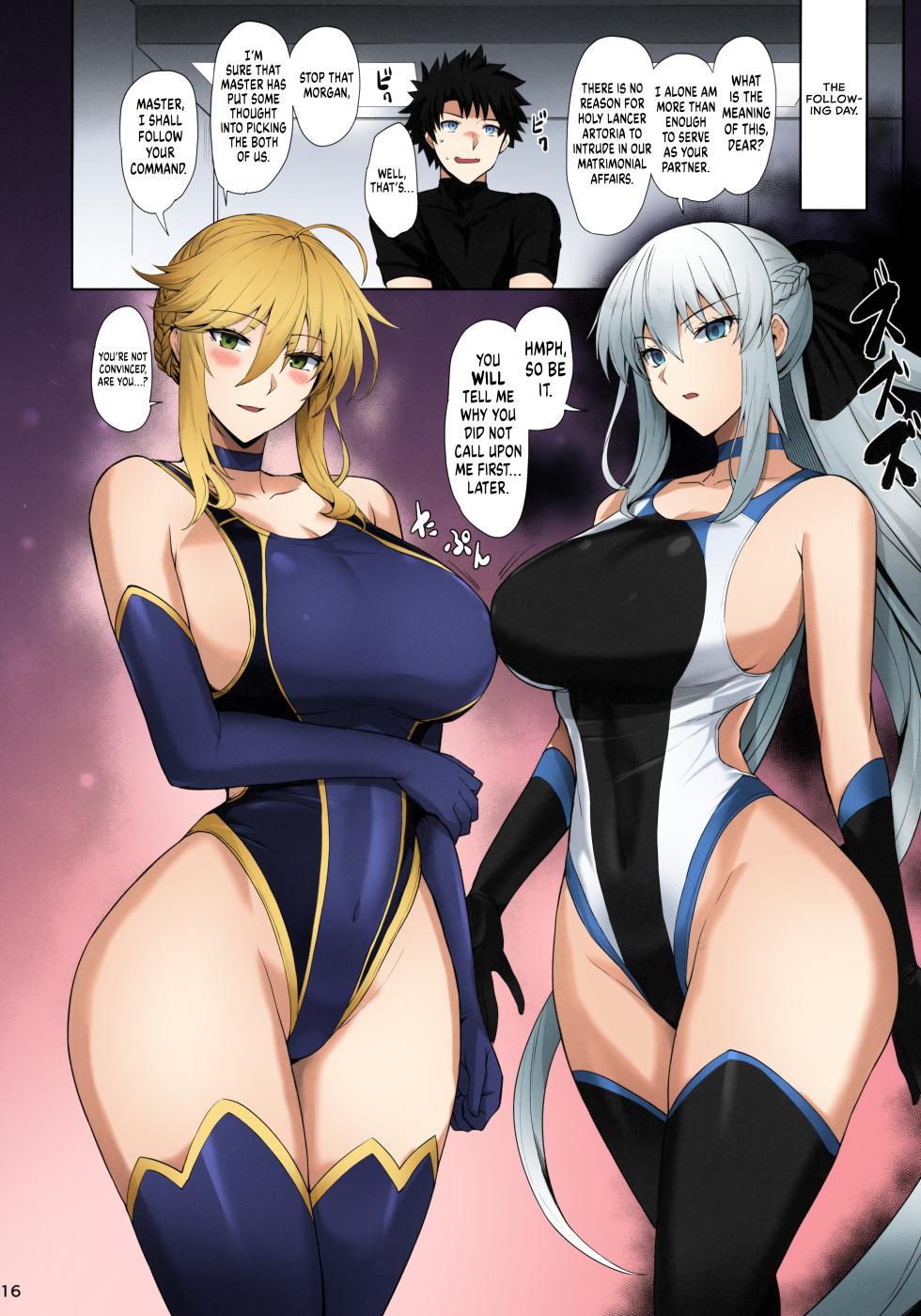 (C100) [Tamagobou (Kumakiti)] Kyouei Tokusei no Servant to 2 | Servants With The Swimsuit Trait 2 (Fate/Grand Order) [English] [Colorized] [UncontrolSwitch] [SPDSD] - Page 18