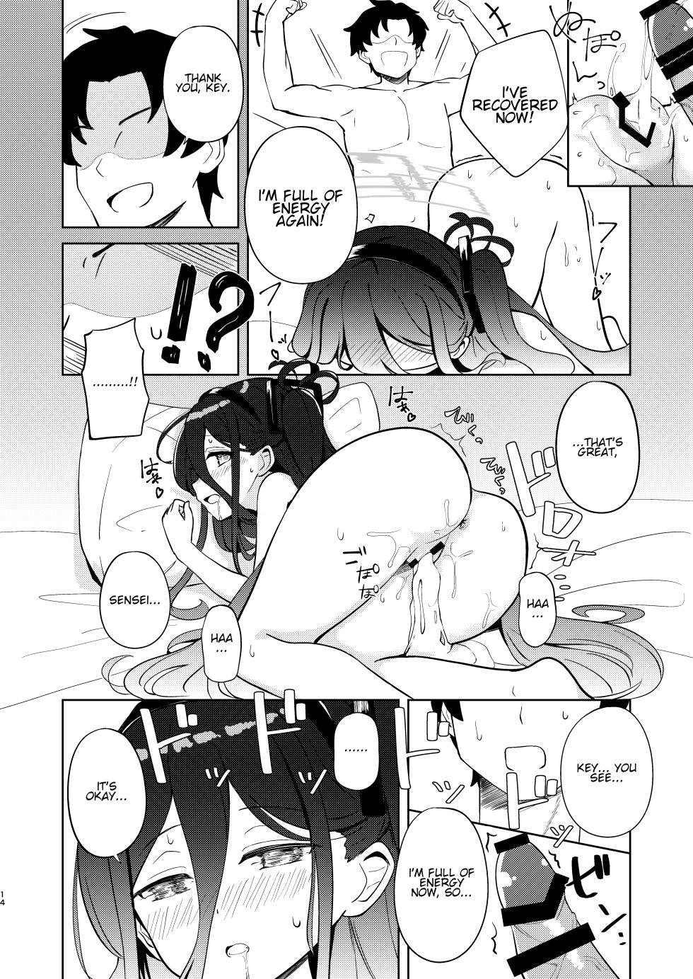 [Inharmonicity (Hotokenoza)] Key-chan Yasashiku Nagusamete! | Key-chan, Please Kindly Comfort Me! (Blue Archive) [English] [Lolitist] [Digital] - Page 13