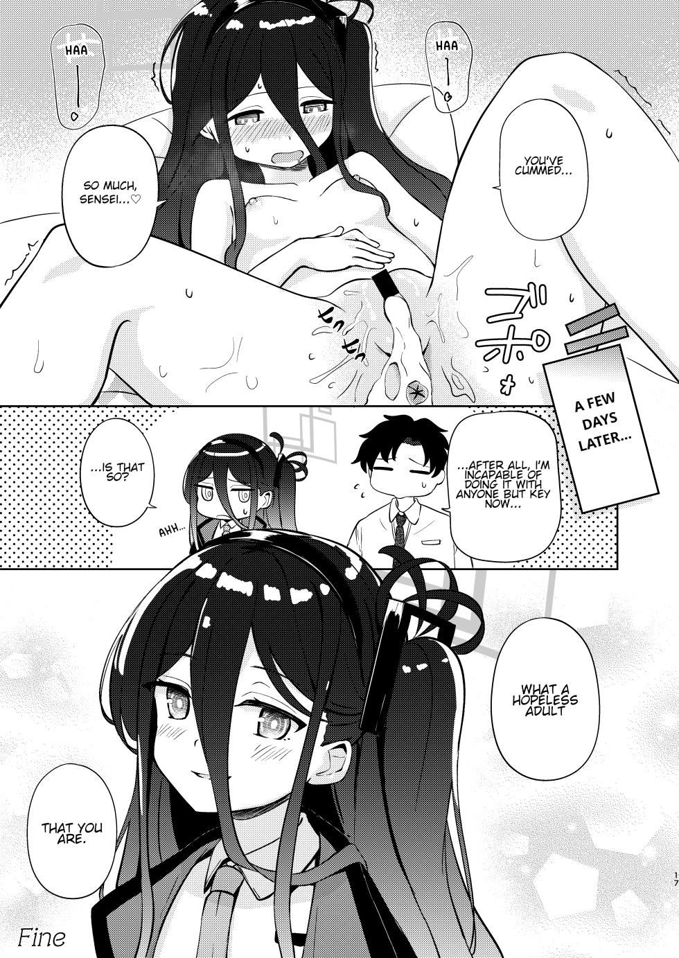 [Inharmonicity (Hotokenoza)] Key-chan Yasashiku Nagusamete! | Key-chan, Please Kindly Comfort Me! (Blue Archive) [English] [Lolitist] [Digital] - Page 16